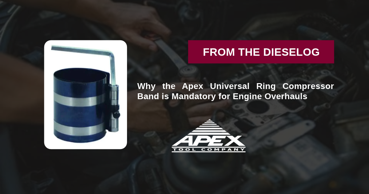 Apex Universal Ring Compressor Band Fits 3 1/2 to 7 Pistons Two Band Layout